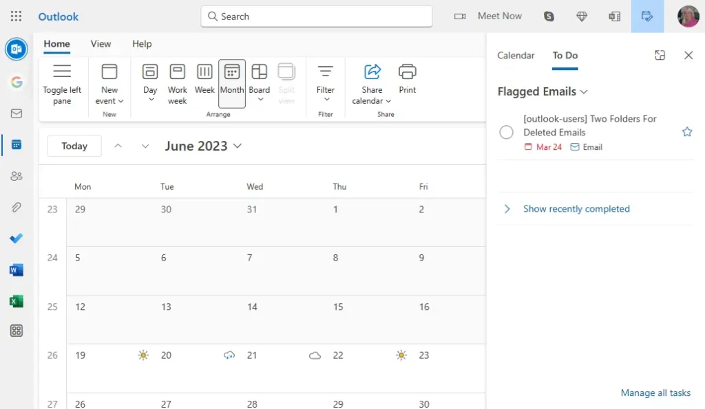 Calendar Integration in outlook