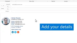 Personalized Signatures in outlook