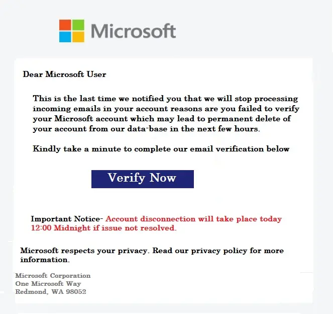 Verify Outlook Accounts