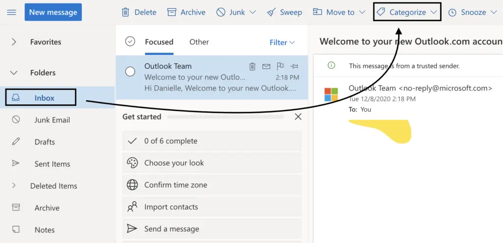 organize my emails in Outlook effectively