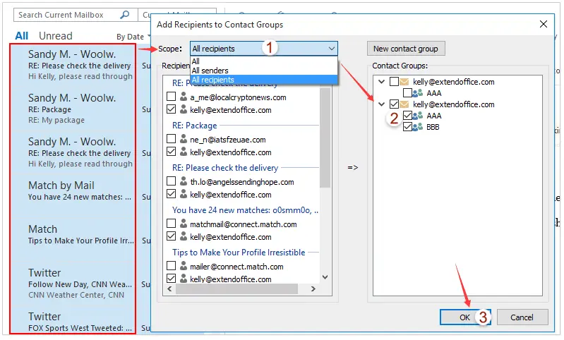 Managing Multiple Outlook Accounts