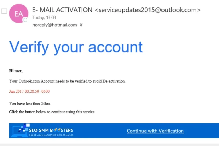 verify outlook accounts