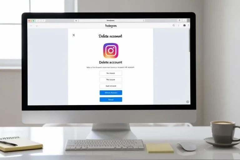 how to delete instagram account