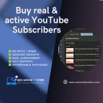 Buy YouTube Subscribers - Real, Active YouTube Subscribers For Sale