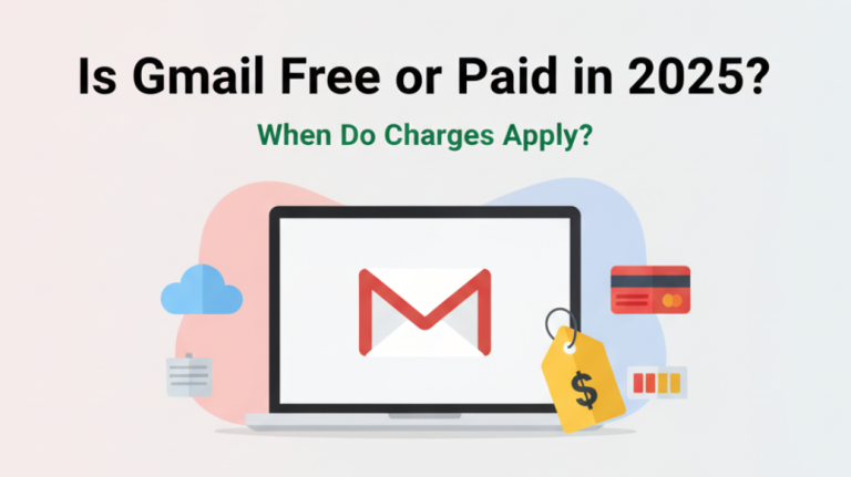 Is Gmail Free or Paid in 2025? When Do Charges Apply?